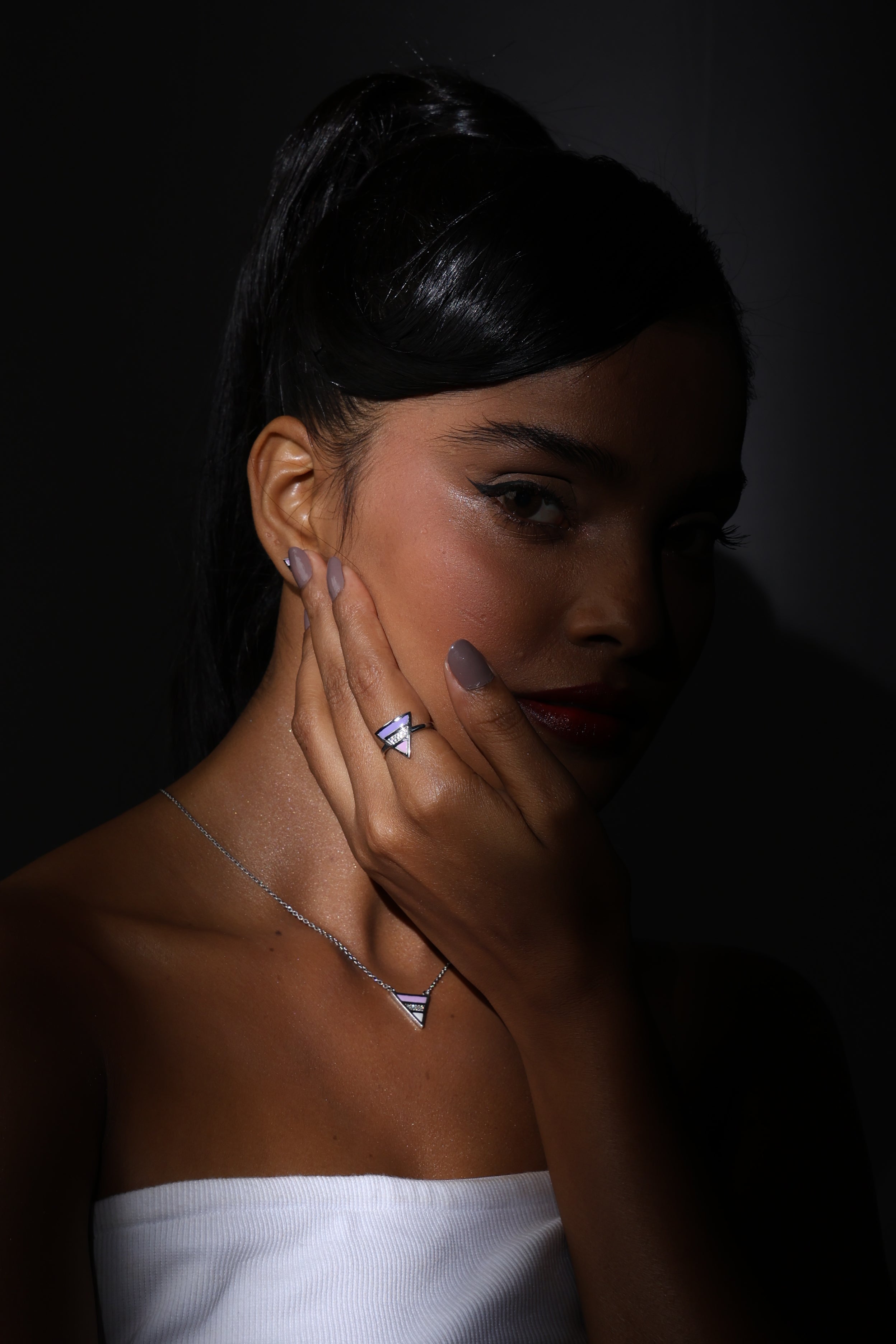 Bora Pyramid Pendant