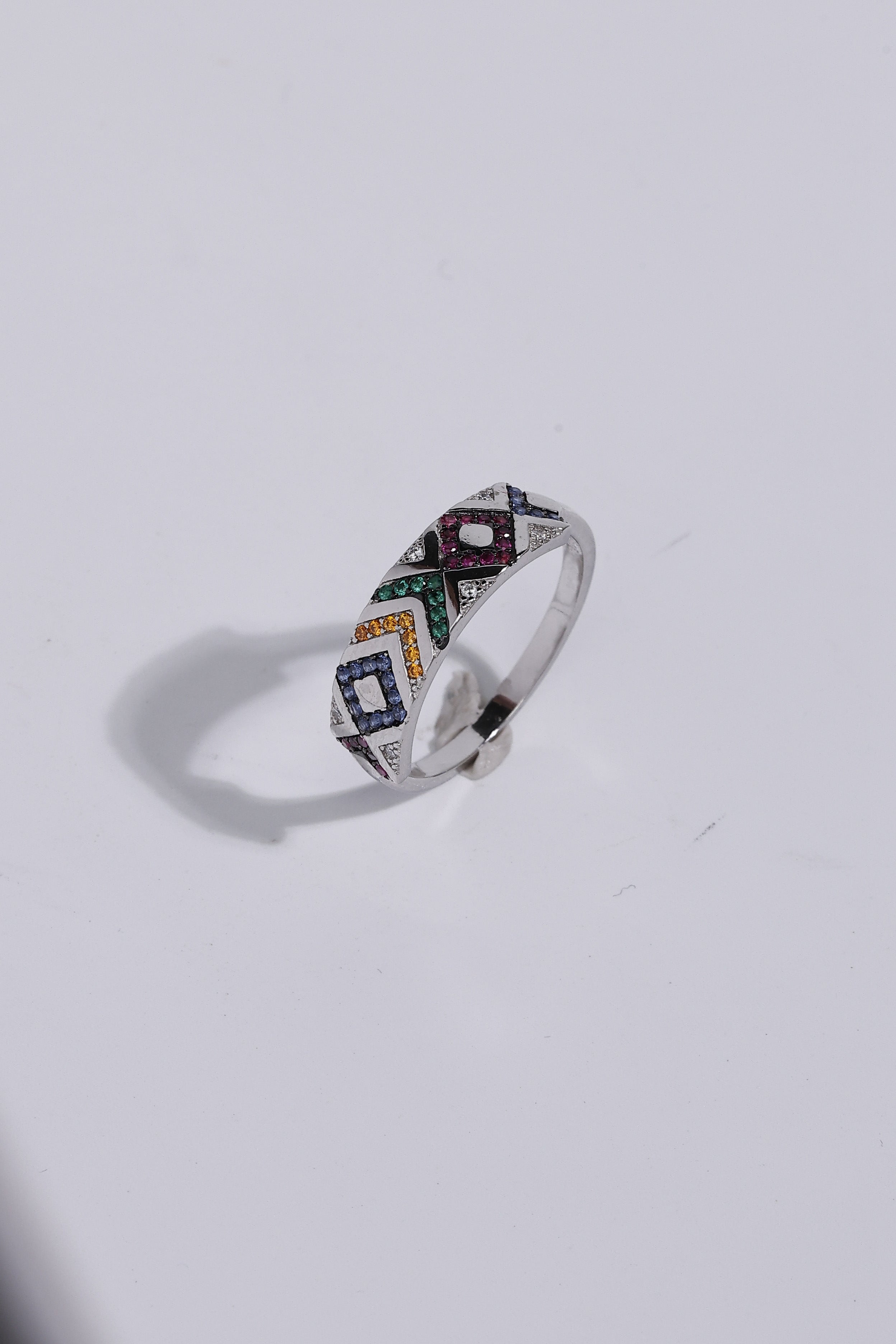 Rainbow Geometric Ring 2