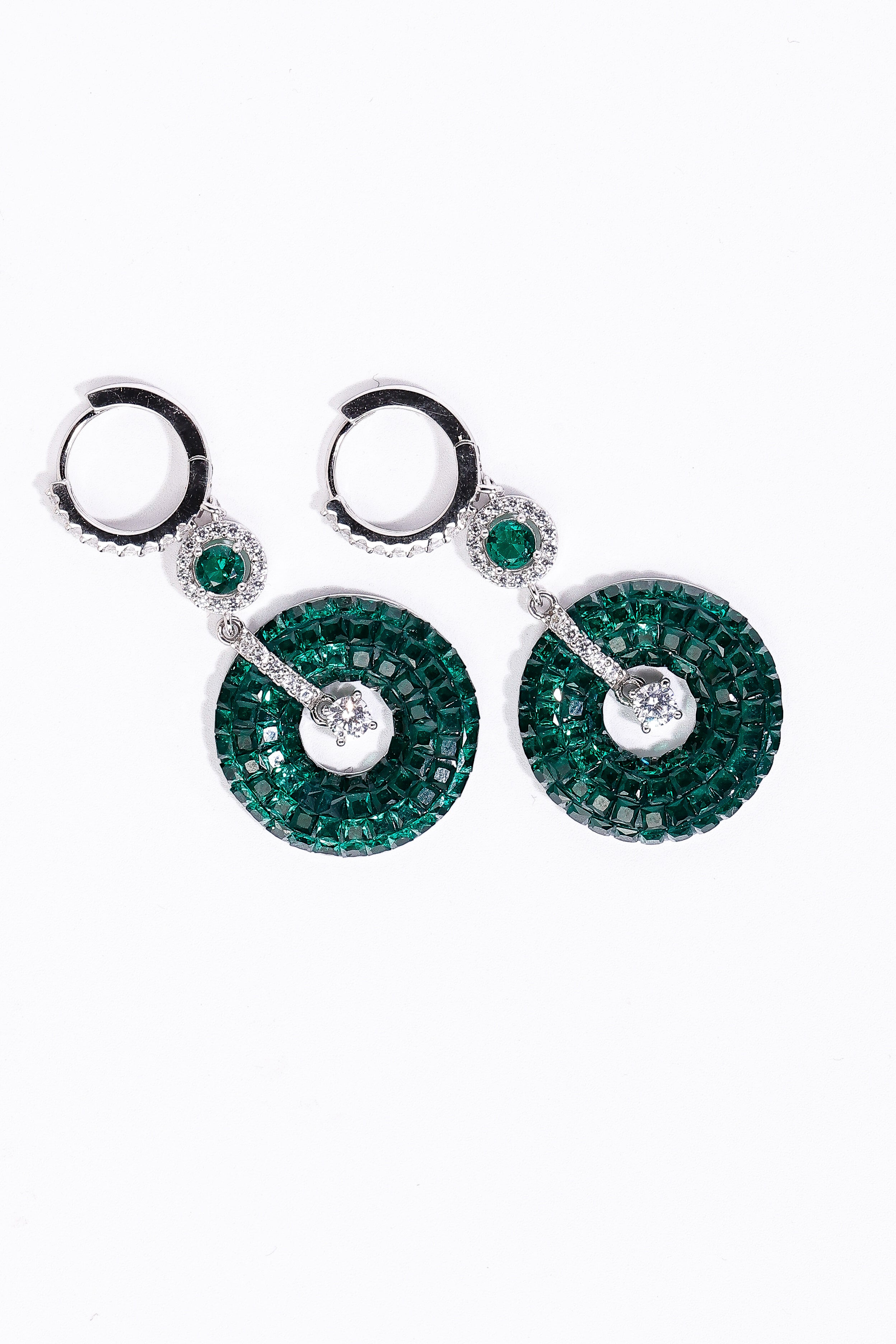 Stellar Emerald Earings